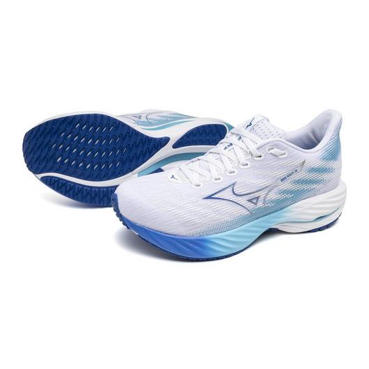 Mizuno USA Inc. WOMEN'S WAVE RIDER 28 WHITE/MUGEN BLUE