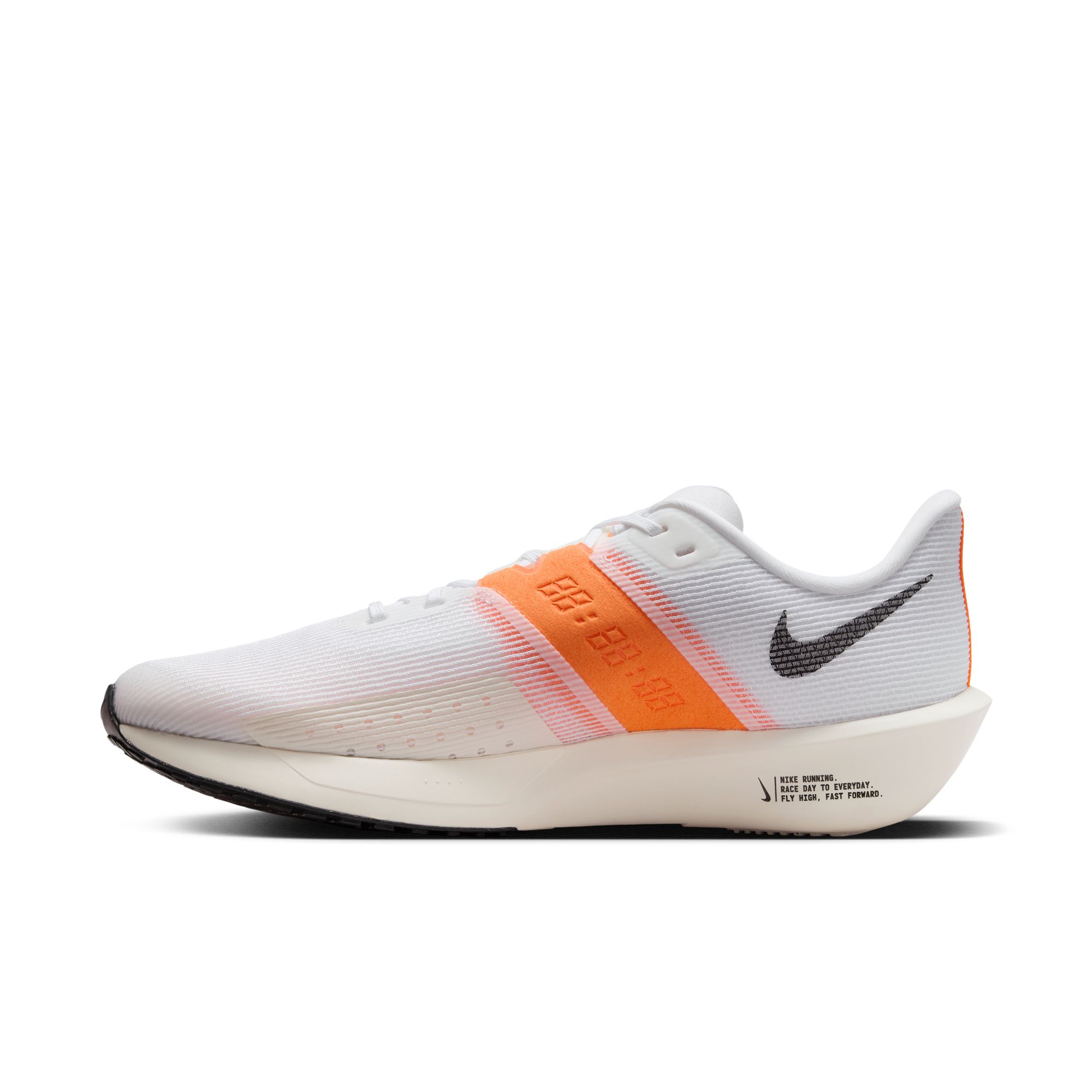 Nike MEN'S RIVAL FLY 4 WHITE/BLACK-TOTAL ORANGE